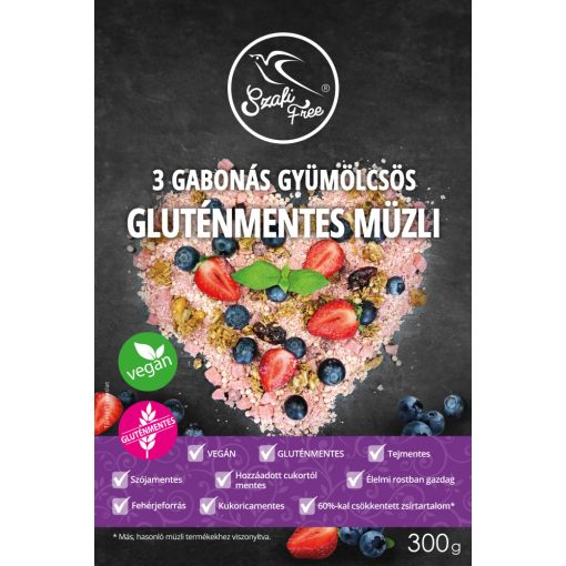 Szafi Free 3 Gabonás gyümölcsös müzli (300g)