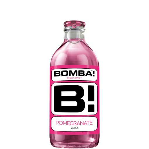 Bomba pink zero üveges gránátalma ízű energiaital 250ml - DRS