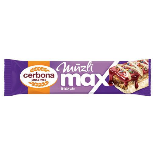 Cerbona Max "Birthday-cake" müzliszelet 30g