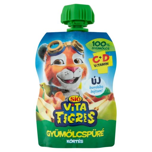  Sió Vitatigris Körte gyümölcspüré 100% - 90 g
