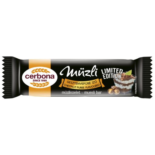 Cerbona Gesztenyepüré ízű müzliszelet  20g