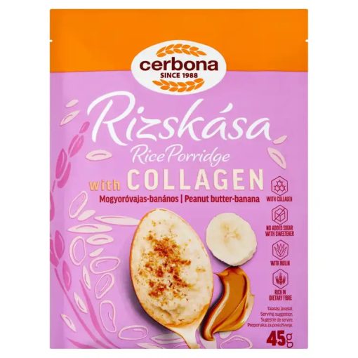  Cerbona földimogyoróvajas-banános rizskása kollagénnel 45g