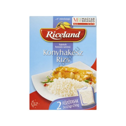 RICELAND FŐZŐTAS.KONYHAKÉSZ RIZS 2X125G