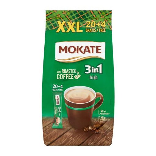 Mokate instant kávé 3in1 XXL Irish 20*17g+4db gratis új