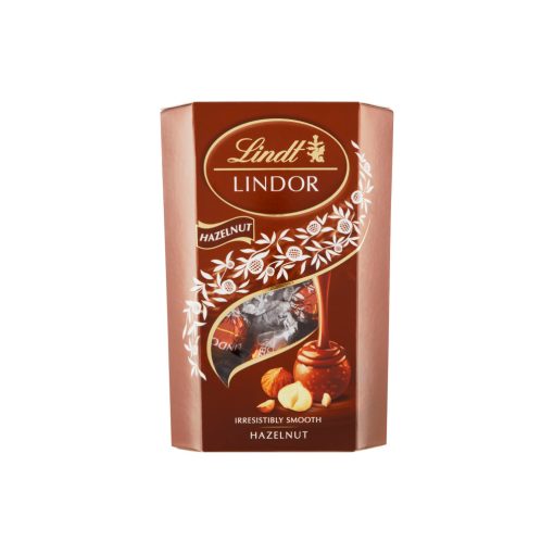 Lindt Lindor Hazelnut tejcsok.golyók díszdob.200g/8/