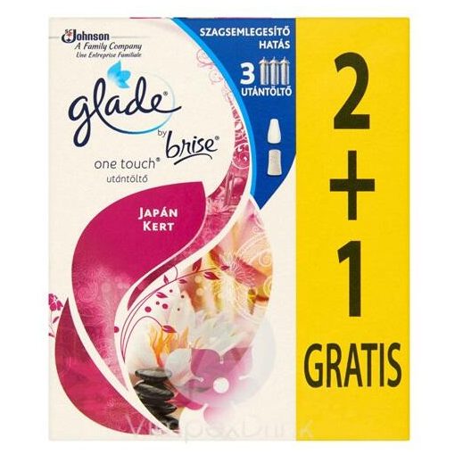 Glade Touch&Fresh utt. 2+1 30ml Japán kert légfrissítő