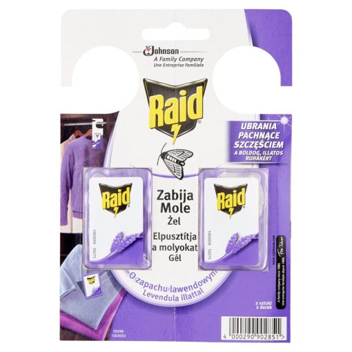 Raid molyriasztó zselé levendula 2db