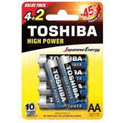 Toshiba alkáli elem LR6 BP6 AA/4+2db