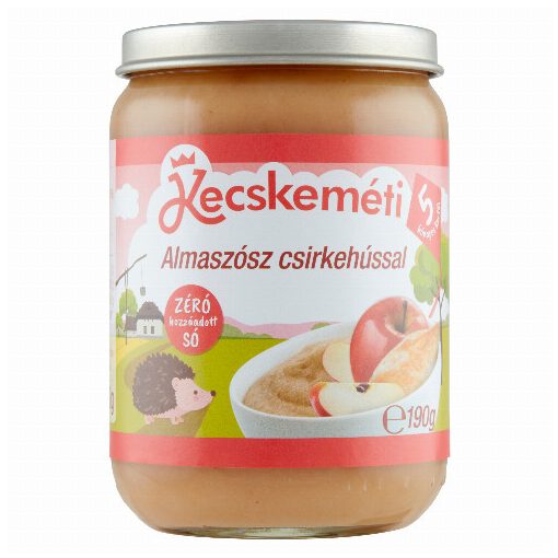 KECSKEMÉTI BÉBI ALMAPÜRÉ CSIRKEHÚSSAL 5HÓ 190G