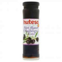 HUTESA Olajbogyó - fekete, magozott üveges 140g/60g