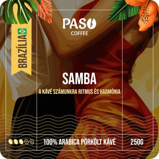Paso Samba (Brazil Santos) - kézműves babkávé (250g)