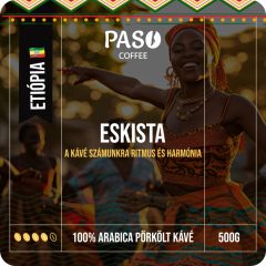 Paso Eskista (Ethiopia Sidamo) - kézműves babkávé (500g)