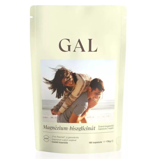 GAL Magnézium-biszglicinát utántöltő ÚJ 180 kapszula 176g polipropilén tasakban