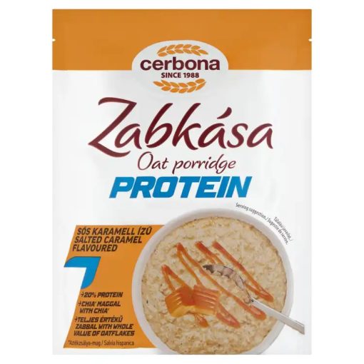 Cerbona Sport protein sós-karamellás zabkása édesítőszerrel (60g)