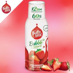 FruttaMax Eper Szörp Bubble12 (500ml) DRS