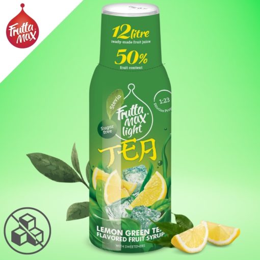 FruttaMax Light Citromos zöld tea Szörp Bubble12 (500ml) DRS