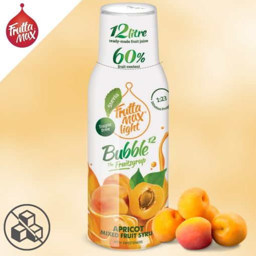 FruttaMax Light Sárgabarack Szörp Bubble12 (500ml) DRS