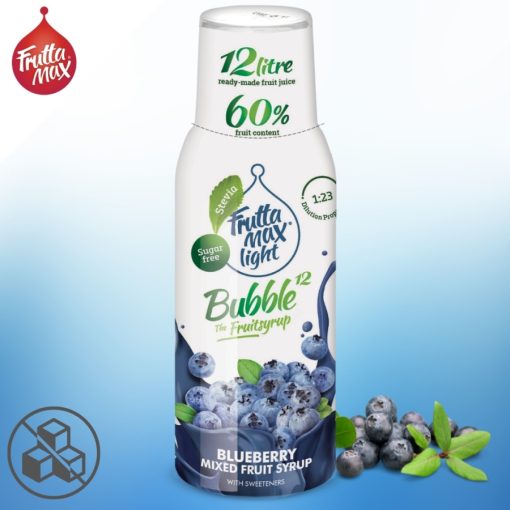 FruttaMax Light Áfonya Szörp Bubble12 (500ml) DRS