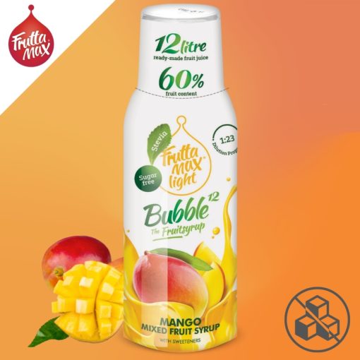 FruttaMax Light Mangó Szörp Bubble12 (500ml) DRS