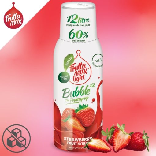 FruttaMax Light Eper Szörp Bubble12 (500ml) DRS