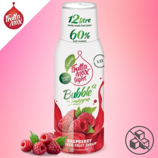 FruttaMax Light Málna Szörp Bubble12 (500ml) DRS