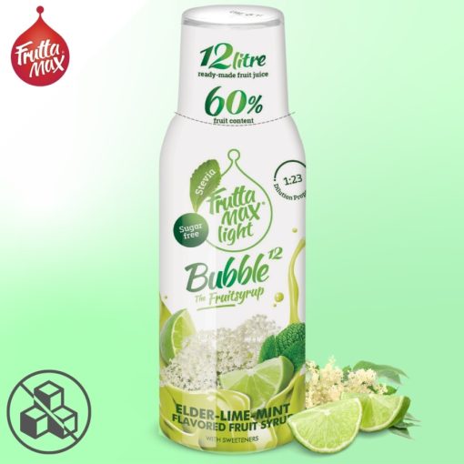 FruttaMax Light Bodza-Lime-Menta Szörp Bubble12 (500ml) DRS