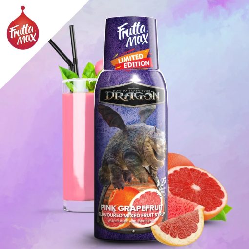 FruttaMax Így neveld a sárkányod Pink grapefruit ízű Szörp (500ml) DRS