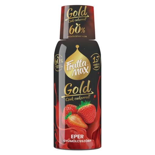 FruttaMax Gold eper gyümölcsszörp 500ml DRS